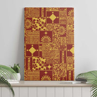Rotuma Faiakse'ea 'e Kirisimasi Canvas Wall Art Pacific Patchwork Xmas Vibes - Polynesian Pride