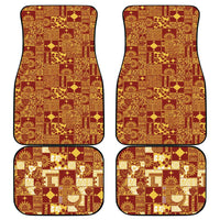 Rotuma Faiakse'ea 'e Kirisimasi Car Mats Pacific Patchwork Xmas Vibes - Polynesian Pride