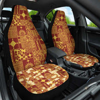 Rotuma Faiakse'ea 'e Kirisimasi Car Seat Cover Pacific Patchwork Xmas Vibes - Polynesian Pride