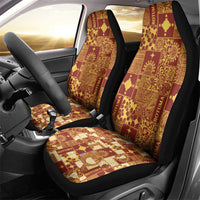 Rotuma Faiakse'ea 'e Kirisimasi Car Seat Cover Pacific Patchwork Xmas Vibes - Polynesian Pride