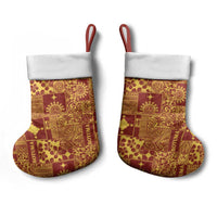 Rotuma Faiakse'ea 'e Kirisimasi Christmas Stocking Pacific Patchwork Xmas Vibes - Polynesian Pride