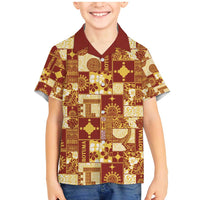 Rotuma Faiakse'ea 'e Kirisimasi Family Matching Mermaid Dress and Hawaiian Shirt Pacific Patchwork Xmas Vibes - Polynesian Pride