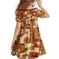 Rotuma Faiakse'ea 'e Kirisimasi Family Matching Tank Maxi Dress and Hawaiian Shirt Pacific Patchwork Xmas Vibes - Polynesian Pride