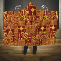 Rotuma Faiakse'ea 'e Kirisimasi Hooded Blanket Pacific Patchwork Xmas Vibes - Polynesian Pride