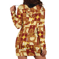 Rotuma Faiakse'ea 'e Kirisimasi Hoodie Dress Pacific Patchwork Xmas Vibes - Polynesian Pride