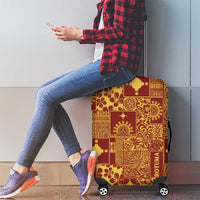 Rotuma Faiakse'ea 'e Kirisimasi Luggage Cover Pacific Patchwork Xmas Vibes LT9 - Polynesian Pride