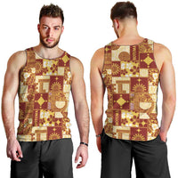 Rotuma Faiakse'ea 'e Kirisimasi Men Tank Top Pacific Patchwork Xmas Vibes - Polynesian Pride