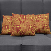 Rotuma Faiakse'ea 'e Kirisimasi Pillow Cover Pacific Patchwork Xmas Vibes - Polynesian Pride