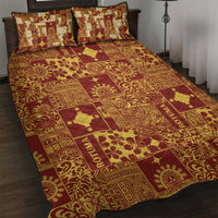 Rotuma Faiakse'ea 'e Kirisimasi Quilt Bed Set Pacific Patchwork Xmas Vibes - Polynesian Pride