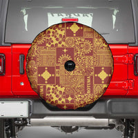 Rotuma Faiakse'ea 'e Kirisimasi Spare Tire Cover Pacific Patchwork Xmas Vibes - Polynesian Pride