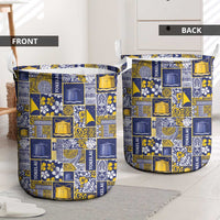 Tokelau Manuia te Kilihimahi Laundry Basket Pacific Patchwork Xmas Vibes - Polynesian Pride
