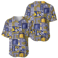 Tokelau Manuia te Kilihimahi Baseball Jersey Pacific Patchwork Xmas Vibes - Polynesian Pride