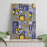 Tokelau Manuia te Kilihimahi Canvas Wall Art Pacific Patchwork Xmas Vibes - Polynesian Pride