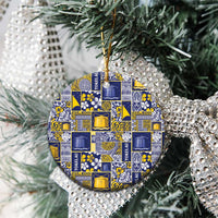 Tokelau Manuia te Kilihimahi Ceramic Ornament Pacific Patchwork Xmas Vibes - Polynesian Pride