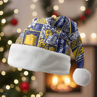Tokelau Manuia te Kilihimahi Christmas Santa Hat Pacific Patchwork Xmas Vibes - Polynesian Pride