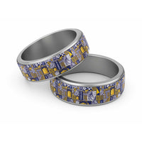 Tokelau Manuia te Kilihimahi Classic Ring Pacific Patchwork Xmas Vibes - Polynesian Pride