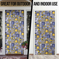 Tokelau Manuia te Kilihimahi Door Cover Pacific Patchwork Xmas Vibes - Polynesian Pride