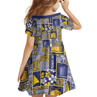 Tokelau Manuia te Kilihimahi Family Matching Off The Shoulder Long Sleeve Dress and Hawaiian Shirt Pacific Patchwork Xmas Vibes LT9 - Polynesian Pride