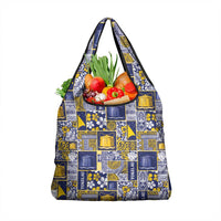 Tokelau Manuia te Kilihimahi Grocery Bag Pacific Patchwork Xmas Vibes - Polynesian Pride