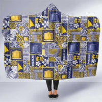 Tokelau Manuia te Kilihimahi Hooded Blanket Pacific Patchwork Xmas Vibes - Polynesian Pride