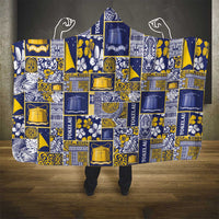 Tokelau Manuia te Kilihimahi Hooded Blanket Pacific Patchwork Xmas Vibes - Polynesian Pride