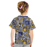 Tokelau Manuia te Kilihimahi Kid T Shirt Pacific Patchwork Xmas Vibes LT9 - Polynesian Pride