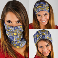Tokelau Manuia te Kilihimahi Neck Gaiter Pacific Patchwork Xmas Vibes LT9 - Polynesian Pride