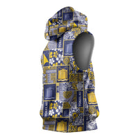 Tokelau Manuia te Kilihimahi Sleeveless Hoodie Pacific Patchwork Xmas Vibes - Polynesian Pride