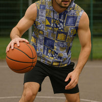 Tokelau Manuia te Kilihimahi Sleeveless Hoodie Pacific Patchwork Xmas Vibes - Polynesian Pride