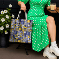 Tokelau Manuia te Kilihimahi Tote Bag Pacific Patchwork Xmas Vibes LT9 - Polynesian Pride