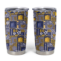 Tokelau Manuia te Kilihimahi Tumbler Cup Pacific Patchwork Xmas Vibes - Polynesian Pride