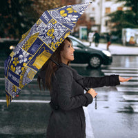 Tokelau Manuia te Kilihimahi Umbrella Pacific Patchwork Xmas Vibes - Polynesian Pride