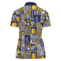 Tokelau Manuia te Kilihimahi Women Polo Shirt Pacific Patchwork Xmas Vibes LT9 - Polynesian Pride