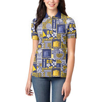 Tokelau Manuia te Kilihimahi Women Polo Shirt Pacific Patchwork Xmas Vibes LT9 - Polynesian Pride