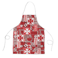 Wallis Et Futuna Kilisimasi Fiefia Apron Pacific Patchwork Xmas Vibes - Polynesian Pride