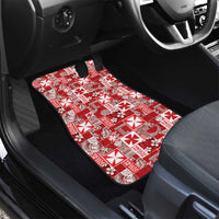 Wallis Et Futuna Kilisimasi Fiefia Car Mats Pacific Patchwork Xmas Vibes - Polynesian Pride