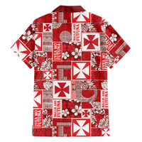 Wallis Et Futuna Kilisimasi Fiefia Family Matching Off Shoulder Short Dress and Hawaiian Shirt Pacific Patchwork Xmas Vibes LT9 - Polynesian Pride