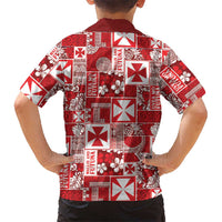 Wallis Et Futuna Kilisimasi Fiefia Family Matching Puletasi and Hawaiian Shirt Pacific Patchwork Xmas Vibes LT9 - Polynesian Pride