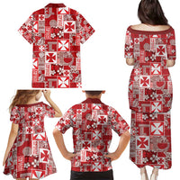 Wallis Et Futuna Kilisimasi Fiefia Family Matching Puletasi and Hawaiian Shirt Pacific Patchwork Xmas Vibes - Polynesian Pride