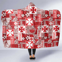 Wallis Et Futuna Kilisimasi Fiefia Hooded Blanket Pacific Patchwork Xmas Vibes - Polynesian Pride