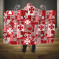 Wallis Et Futuna Kilisimasi Fiefia Hooded Blanket Pacific Patchwork Xmas Vibes - Polynesian Pride