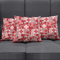 Wallis Et Futuna Kilisimasi Fiefia Pillow Cover Pacific Patchwork Xmas Vibes - Polynesian Pride
