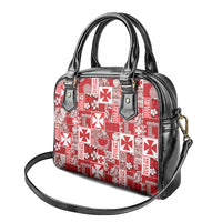 Wallis Et Futuna Kilisimasi Fiefia Shoulder Handbag Pacific Patchwork Xmas Vibes LT9 - Polynesian Pride