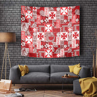 Wallis Et Futuna Kilisimasi Fiefia Tapestry Pacific Patchwork Xmas Vibes - Polynesian Pride