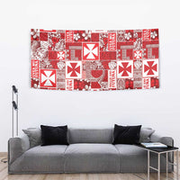 Wallis Et Futuna Kilisimasi Fiefia Tapestry Pacific Patchwork Xmas Vibes - Polynesian Pride