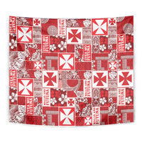 Wallis Et Futuna Kilisimasi Fiefia Tapestry Pacific Patchwork Xmas Vibes - Polynesian Pride