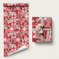Wallis Et Futuna Kilisimasi Fiefia Wrapping Paper Pacific Patchwork Xmas Vibes - Polynesian Pride
