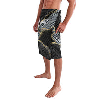 Polynesian Tribal Tattoo Lavalava Dark Marble Pattern