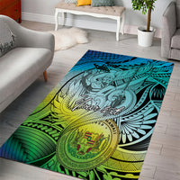 Personalised Aloha King Kamehameha Spirits Area Rug Art Special