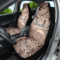Personalised Aloha King Kamehameha Spirits Car Seat Cover Beige Special